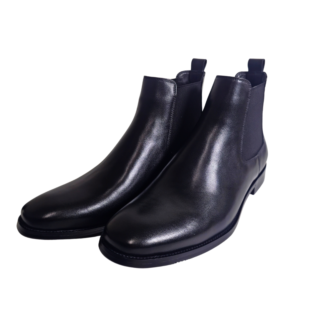 Revic 男裝皮鞋 | CH-10 | 黑色光面皮靴