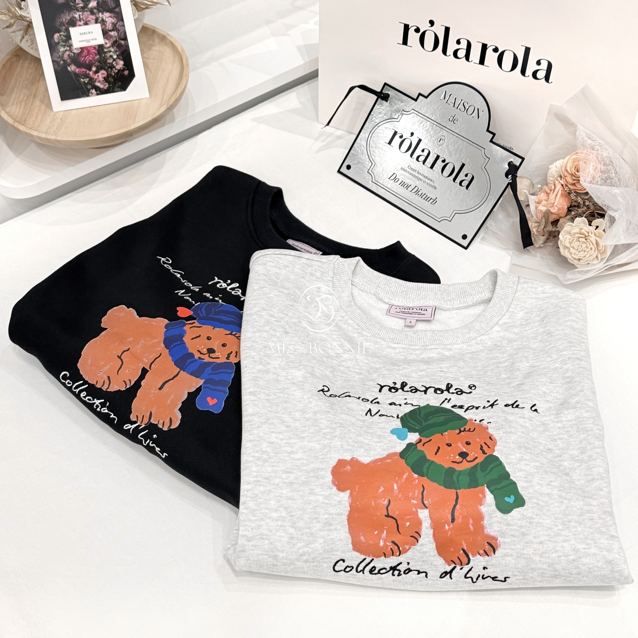 ROLAROLA小狗短版長袖衛衣(共2色)