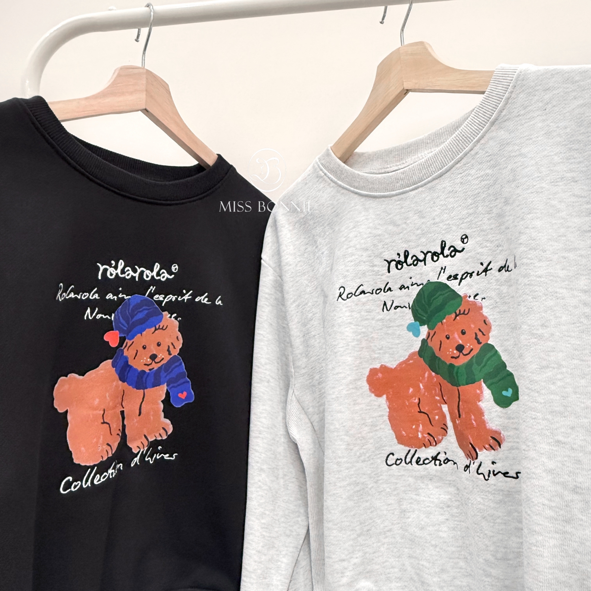 ROLAROLA小狗短版長袖衛衣(共2色)