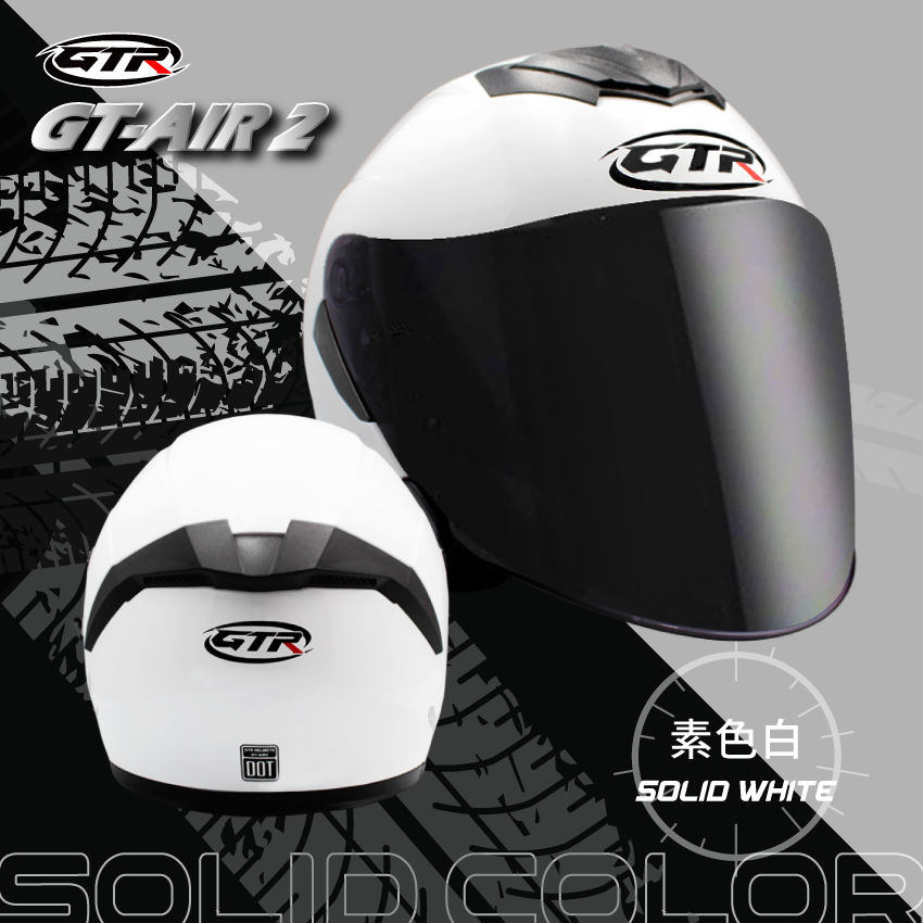 GTR｜GT-AIR2 素色 亮光 白