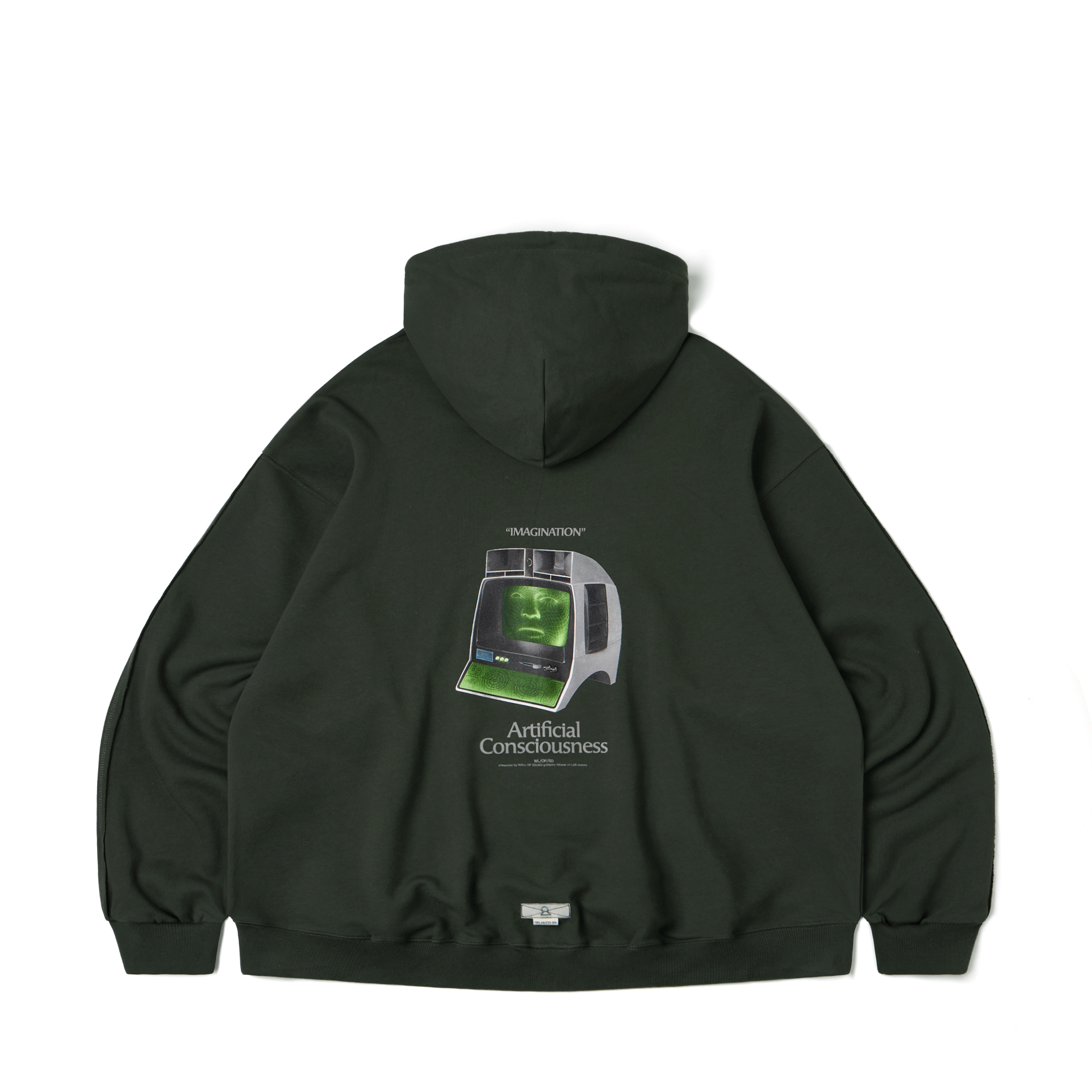Wall of Sound - 4:14/”TECHNOPOLIS” A/(A) Hoodie - Forest Green