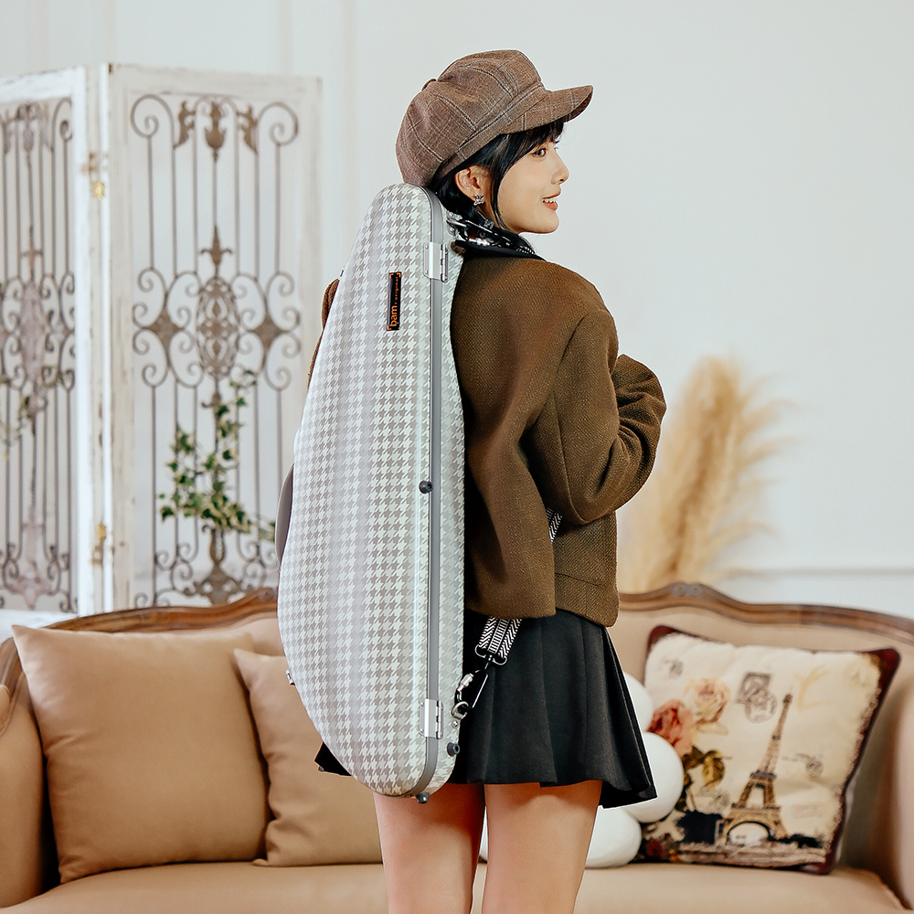 CABOURG 千鳥紋系列 小提琴海豚盒 (銀邊)