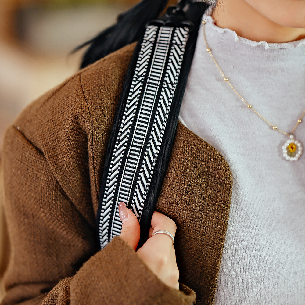 CABOURG 千鳥紋系列 小提琴海豚盒 (黑邊)