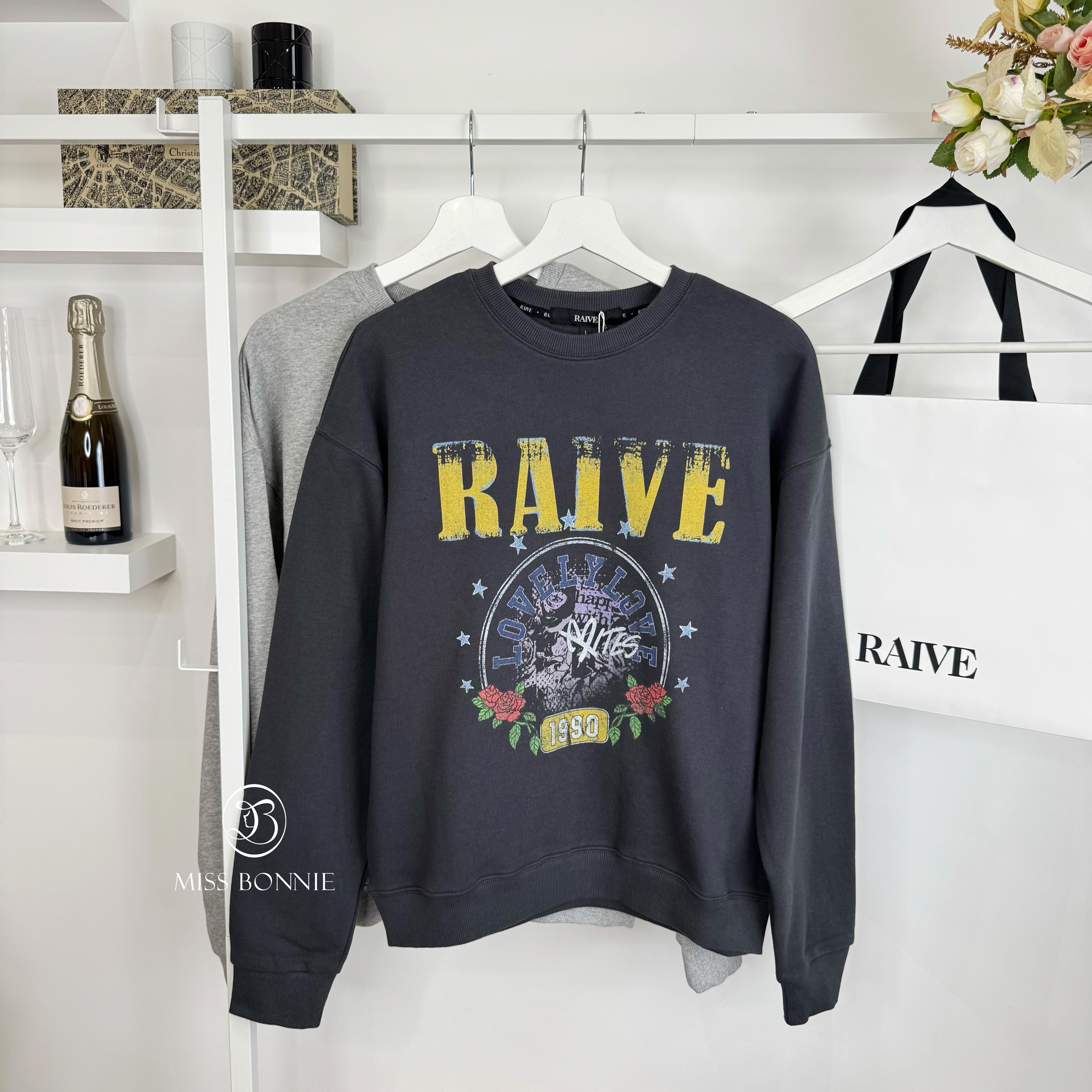 RAIVE玫瑰長袖衛衣