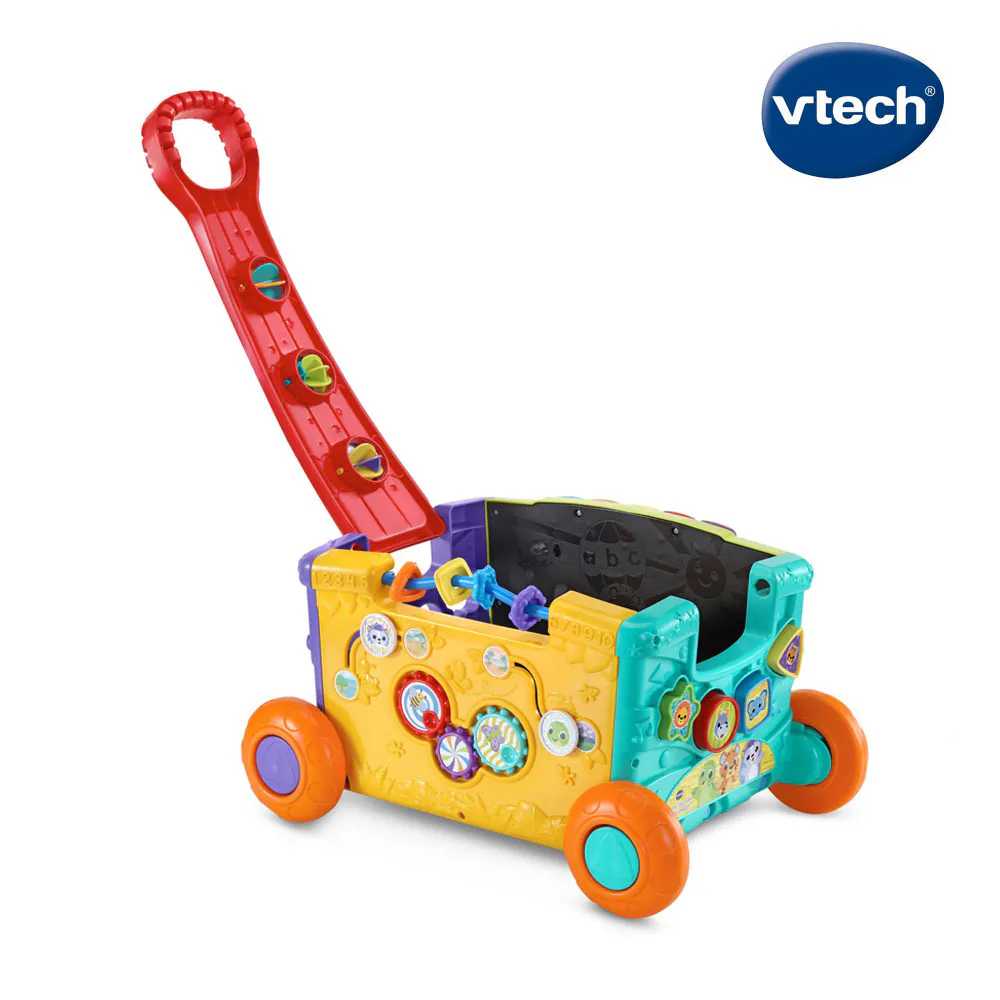 《 英國 Vtech 》  2合1探索學習手拉車