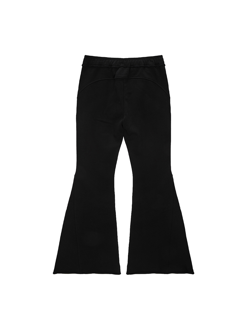 剪裁設計運動褲 黑色