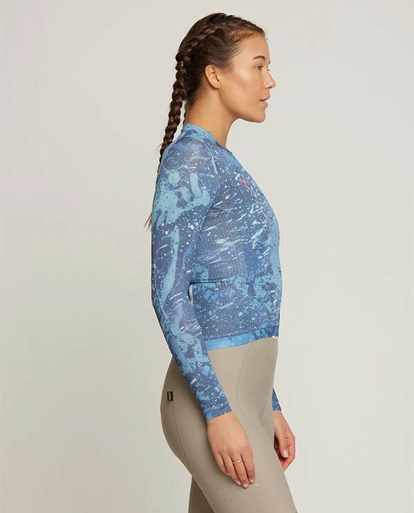 Pedla 女款薄長袖車衣 RideCamo Air LS Jersey Salte /藍