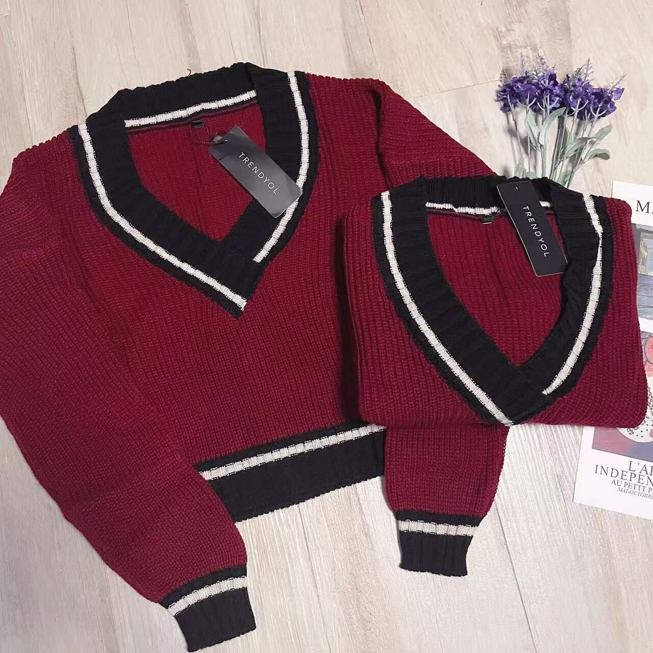 TRENDYOL CONTRAST TRIM JUMPER