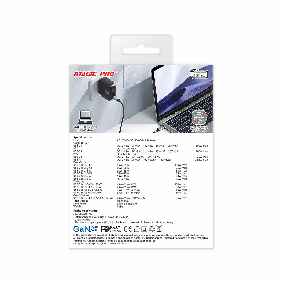 DTSL_ProMini GT100s GaN 100W Travel Charger_Description