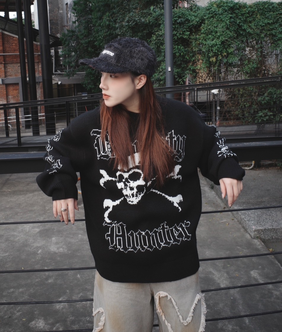 台北店限量專區㊙SUPREME BOUNTY HUNTER SWEATER 骷髏頭毛衣 台北店限量專區㊙SUPREME BOUNTY HUNTER SWEATER 骷髏頭毛衣
