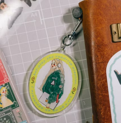 迷你 壓克力吊飾 音樂女孩｜甜蜜生活La dolce vita 臺灣