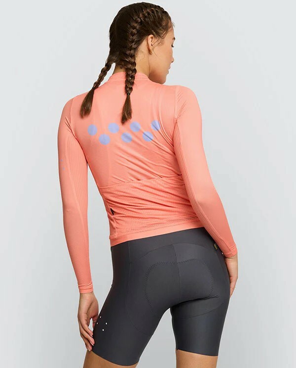Pedla 女款薄長袖車衣 BOLD Element Air LS Jersey Nectarine/粉橘