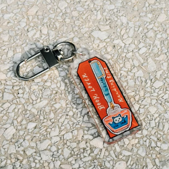 迷你 壓克力吊飾 閱讀與書寫｜甜蜜生活La dolce vita 臺灣