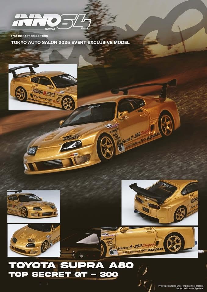 【預訂】INNO TOYOYA Supra A80 Top Secret GT-300 (Auto Salon 2025)
