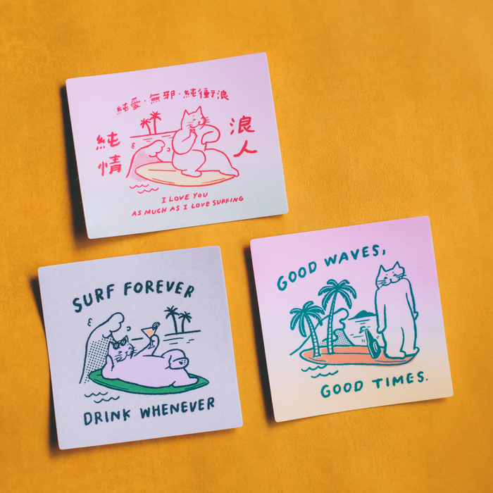 SP｜黑白小姐 Miss B&W｜防水大貼紙組｜純情浪人