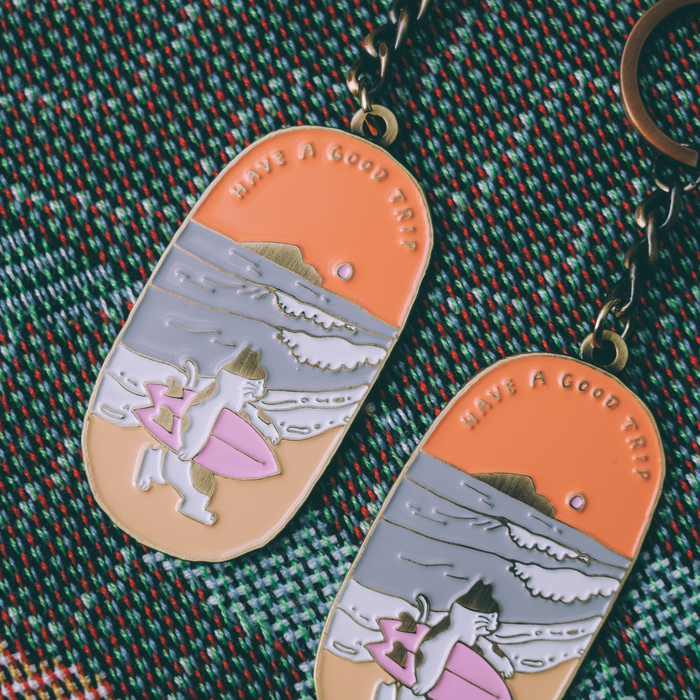 SP｜黑白小姐 Miss B&W｜金屬鑰匙圈｜海系旅