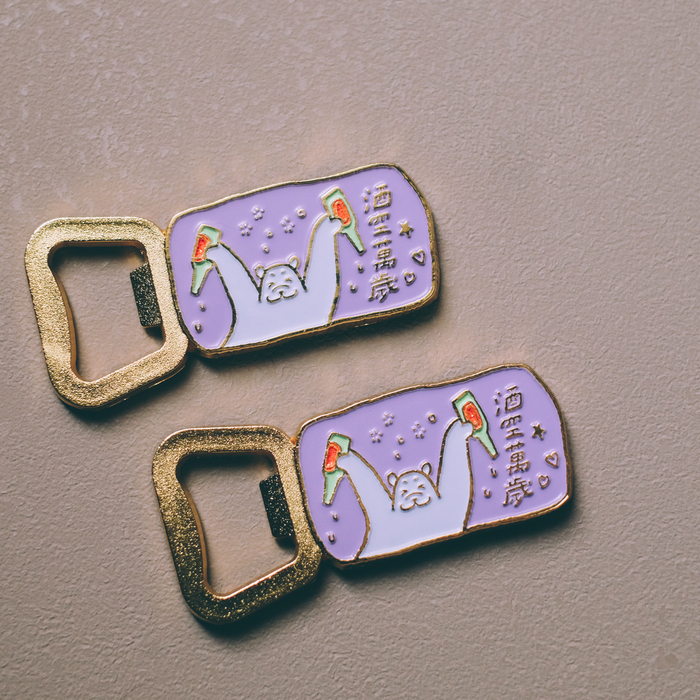 SP｜黑白小姐 Miss B&W｜開瓶器磁鐵｜酒空萬歲