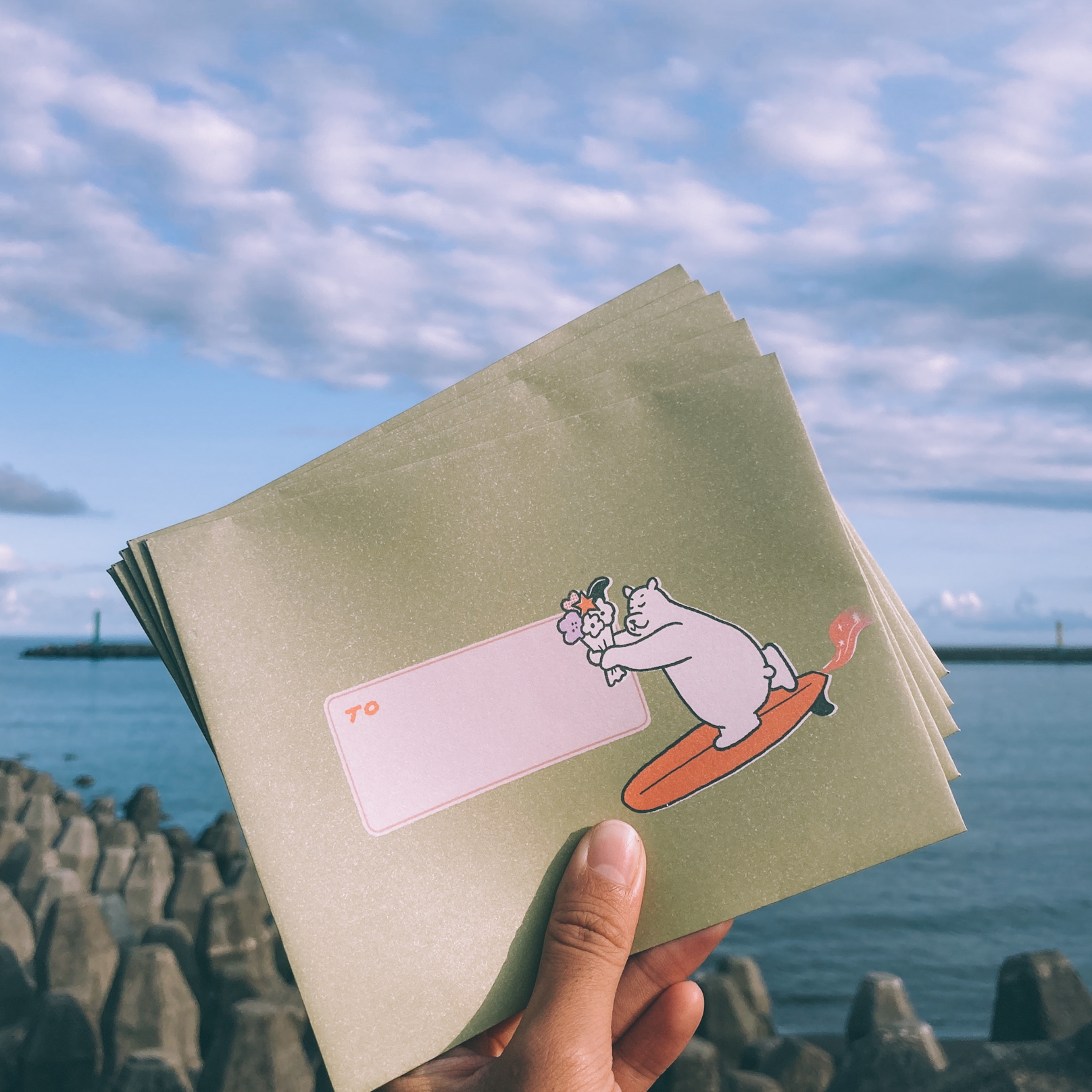 SP｜黑白小姐 Miss B&W｜信封3入組｜把花送給你