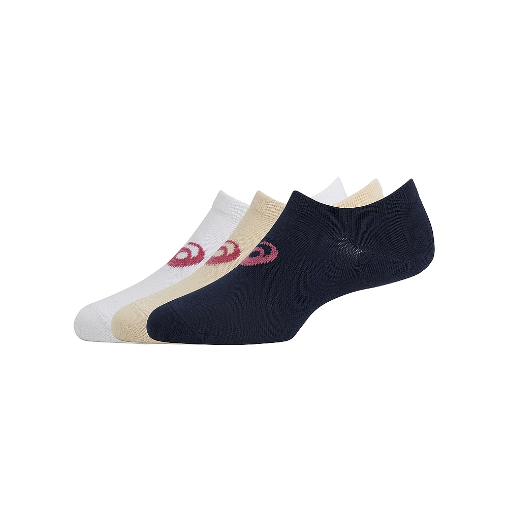 ASICS 三入組腳踝襪 白/米黃/藍 3033C028-101