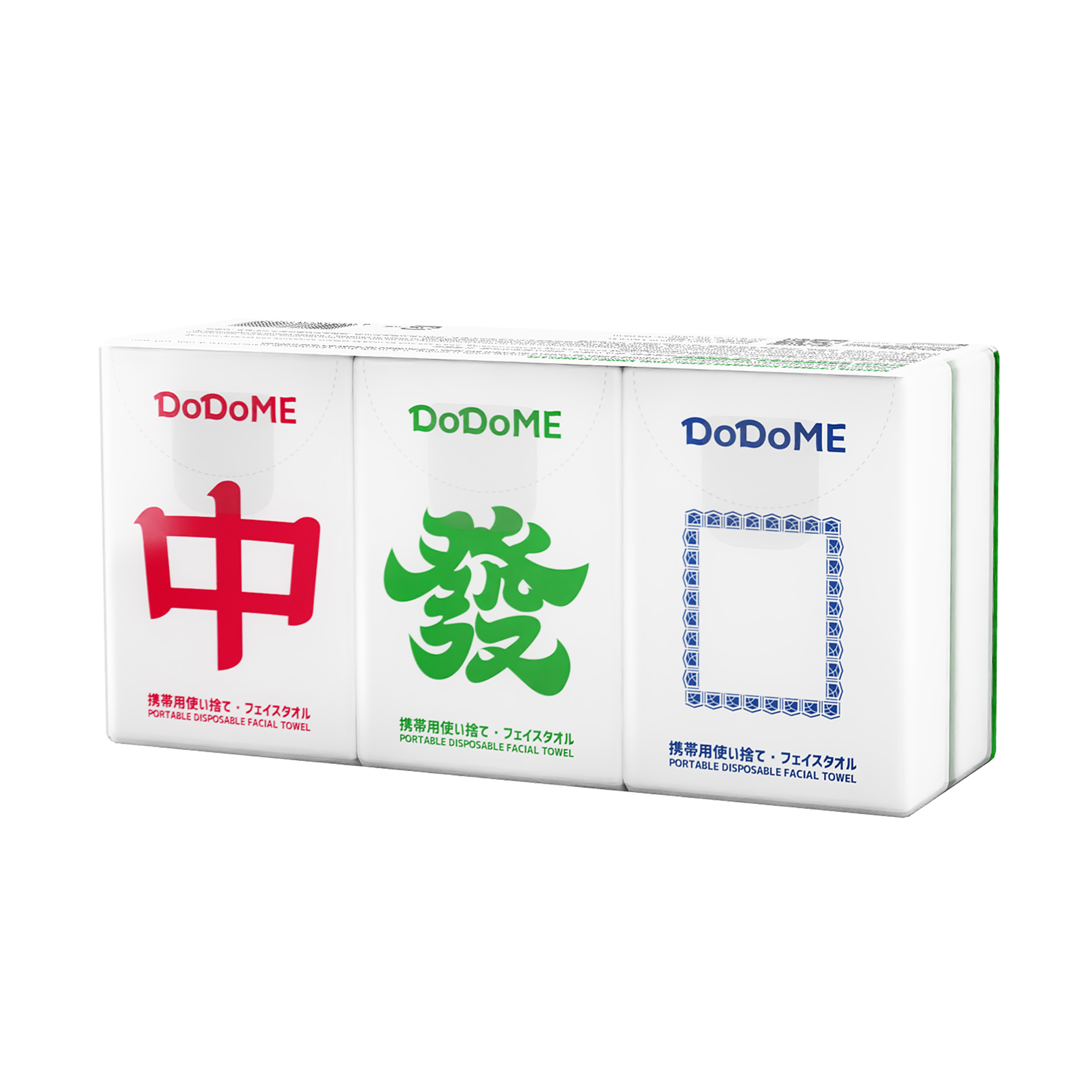 DoDoME 便攜式綿柔洗面巾(8片*6包裝）- 中發白期間限定
