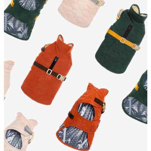 《 Super pet 》Easyhole 絎縫保暖外套