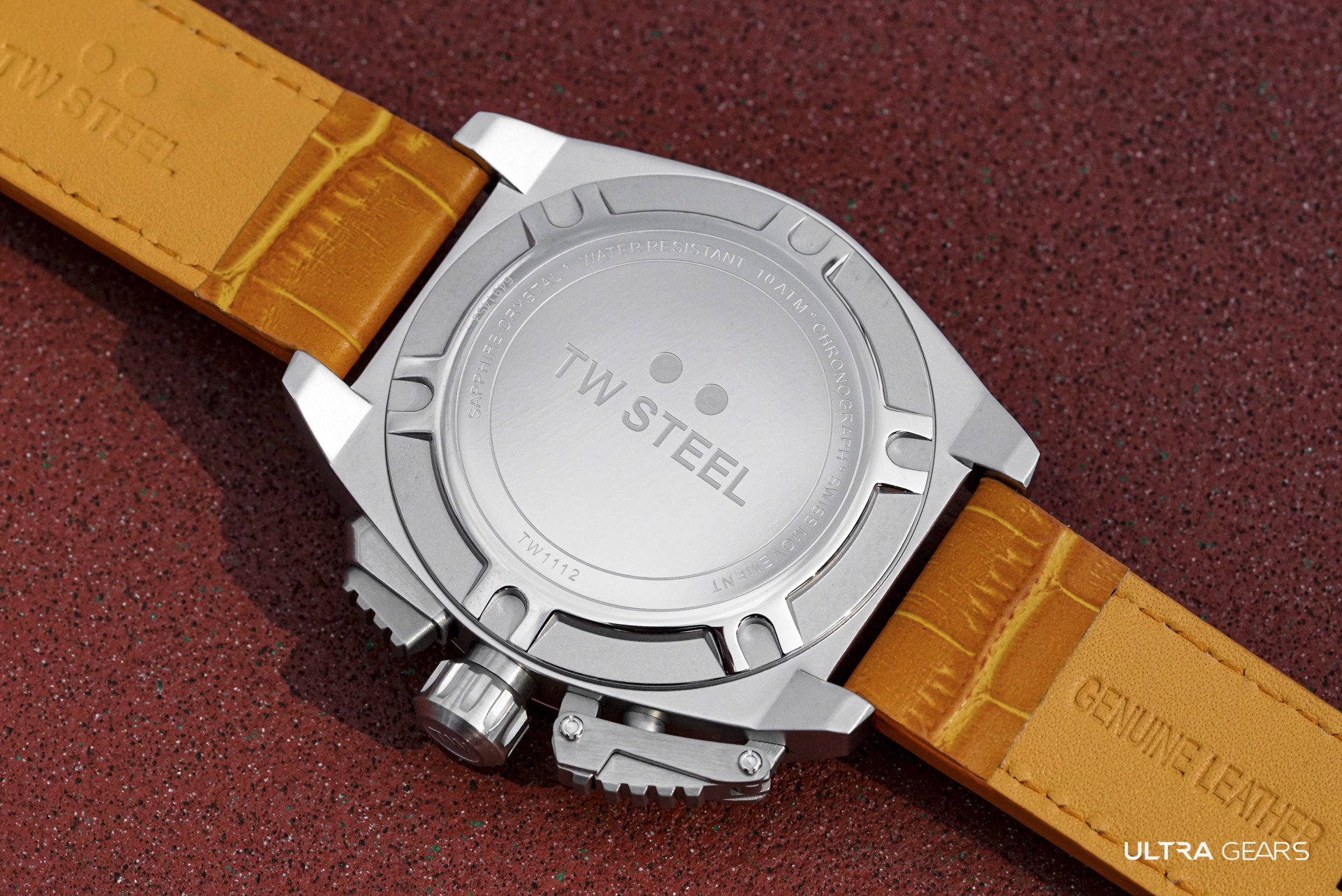 TW Steel SWISS CANTEEN 全鋼黑橘面計時碼錶 TW1112