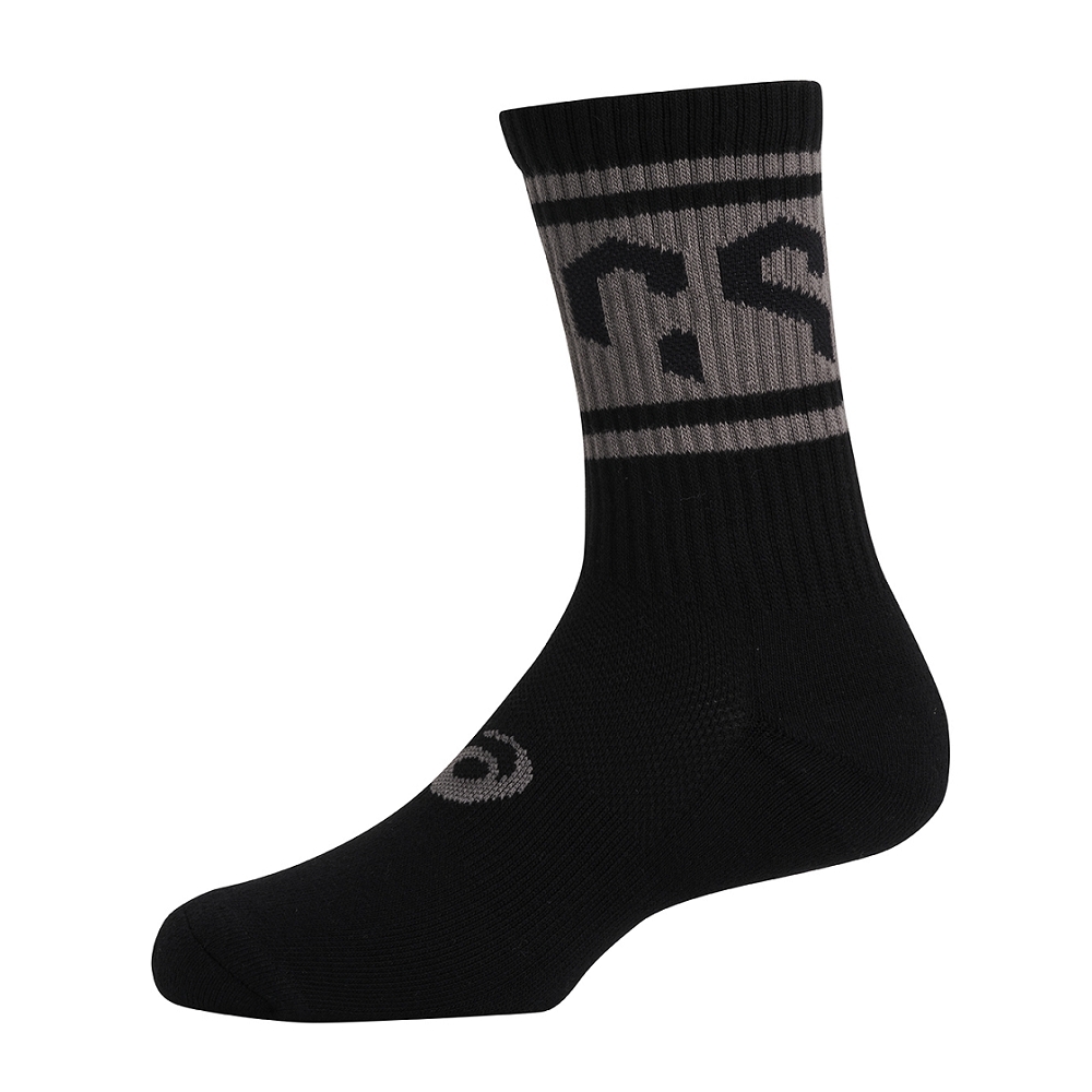 ASICS 中筒襪 黑色 3033C033-001