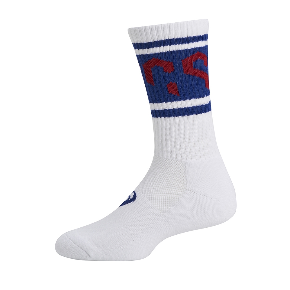 ASICS 中筒襪 白藍色 3033C033-101