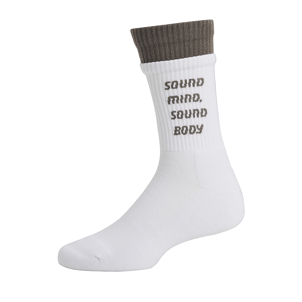 ASICS 中筒襪 白色 3033C035-100