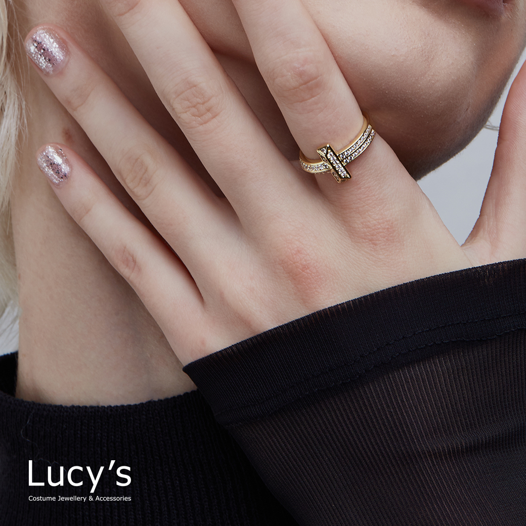 十字星光 開口戒 (二色) (119332/119333)