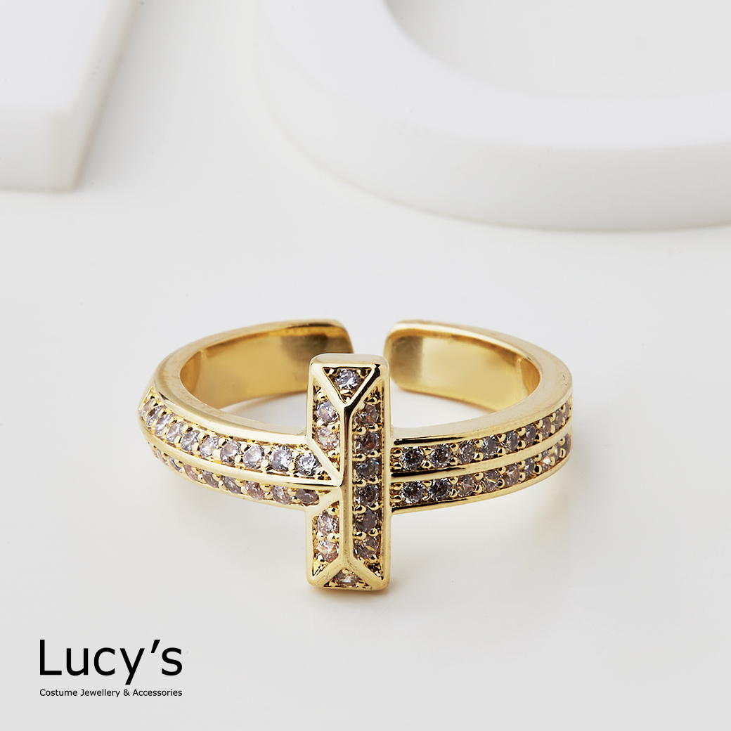 十字星光 開口戒 (二色) (119332/119333)