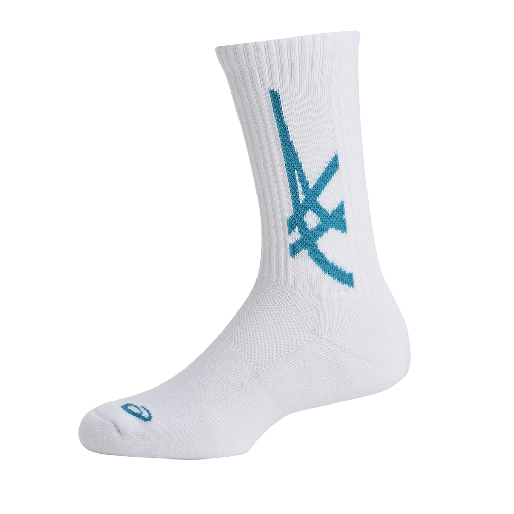 ASICS 中筒襪 白藍色 3053A160-102