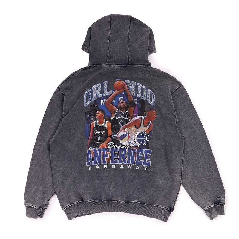Mitchell & Ness BLING HOODIE ANFERNEE HARDAWAY 黑 帽踢 MNHO095R [台灣現貨]