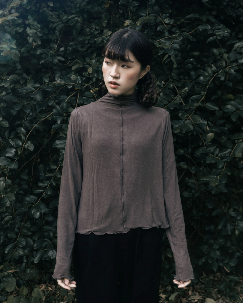 【 Kiki.co made 】 two way ruffle wire inner - dark gary