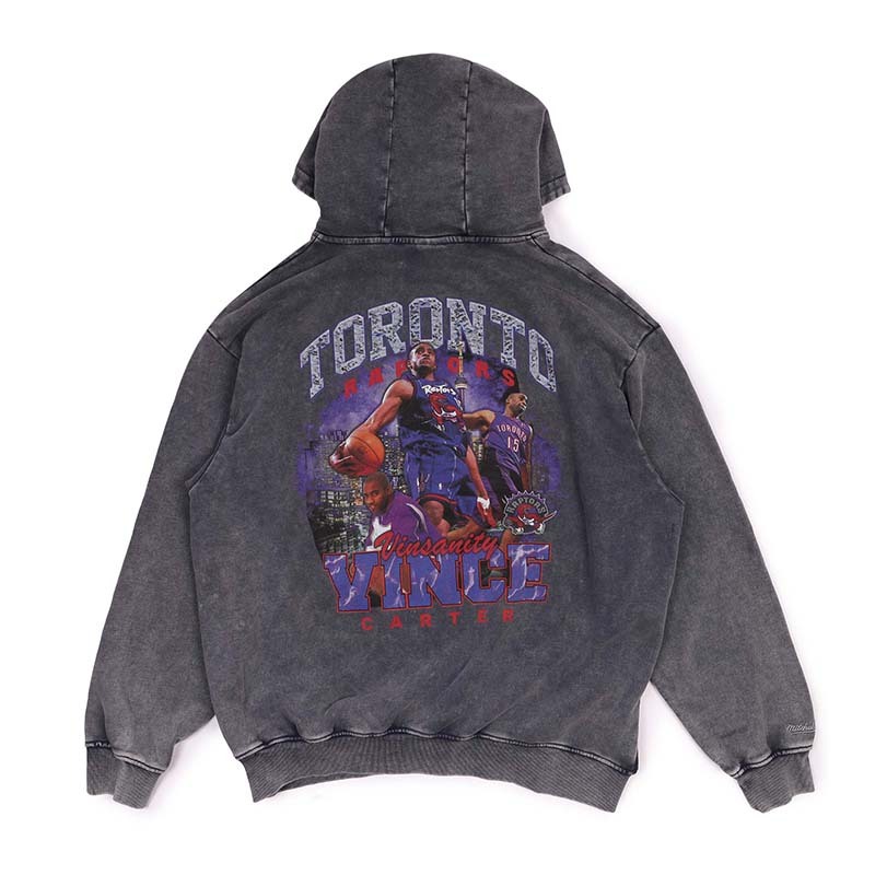 Mitchell & Ness BLING HOODIE VINCE CARTER 黑 帽踢 MNHO097R [台灣現貨]
