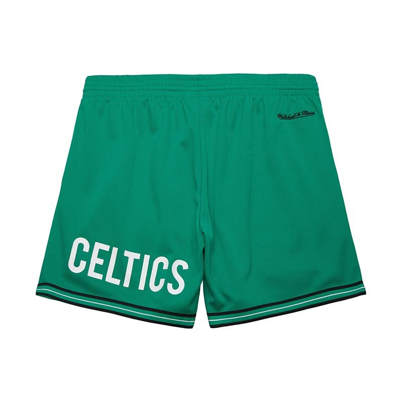 Mitchell & Ness ORIGINS 7IN MESH SHORTS VINTAGE LOGO BOS 球褲 綠 MN25ASH01BC [台灣現貨]