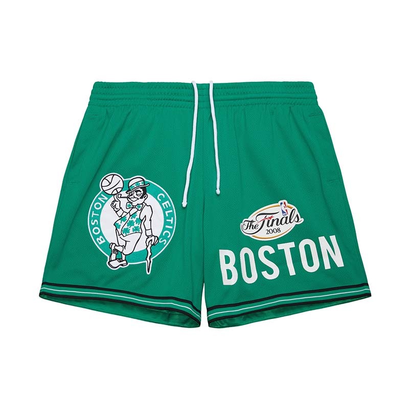 Mitchell & Ness ORIGINS 7IN MESH SHORTS VINTAGE LOGO BOS 球褲 綠 MN25ASH01BC [台灣現貨]
