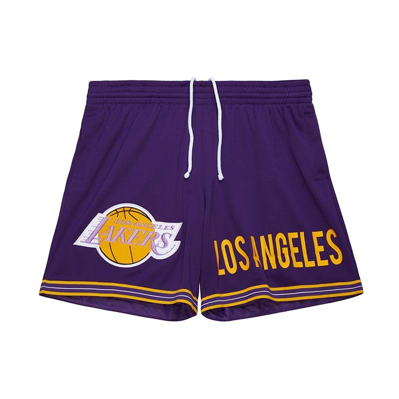 Mitchell & Ness ORIGINS 7IN MESH SHORTS VINTAGE LOGO LAL 球褲 紫 MN25ASH01LAL [台灣現貨]