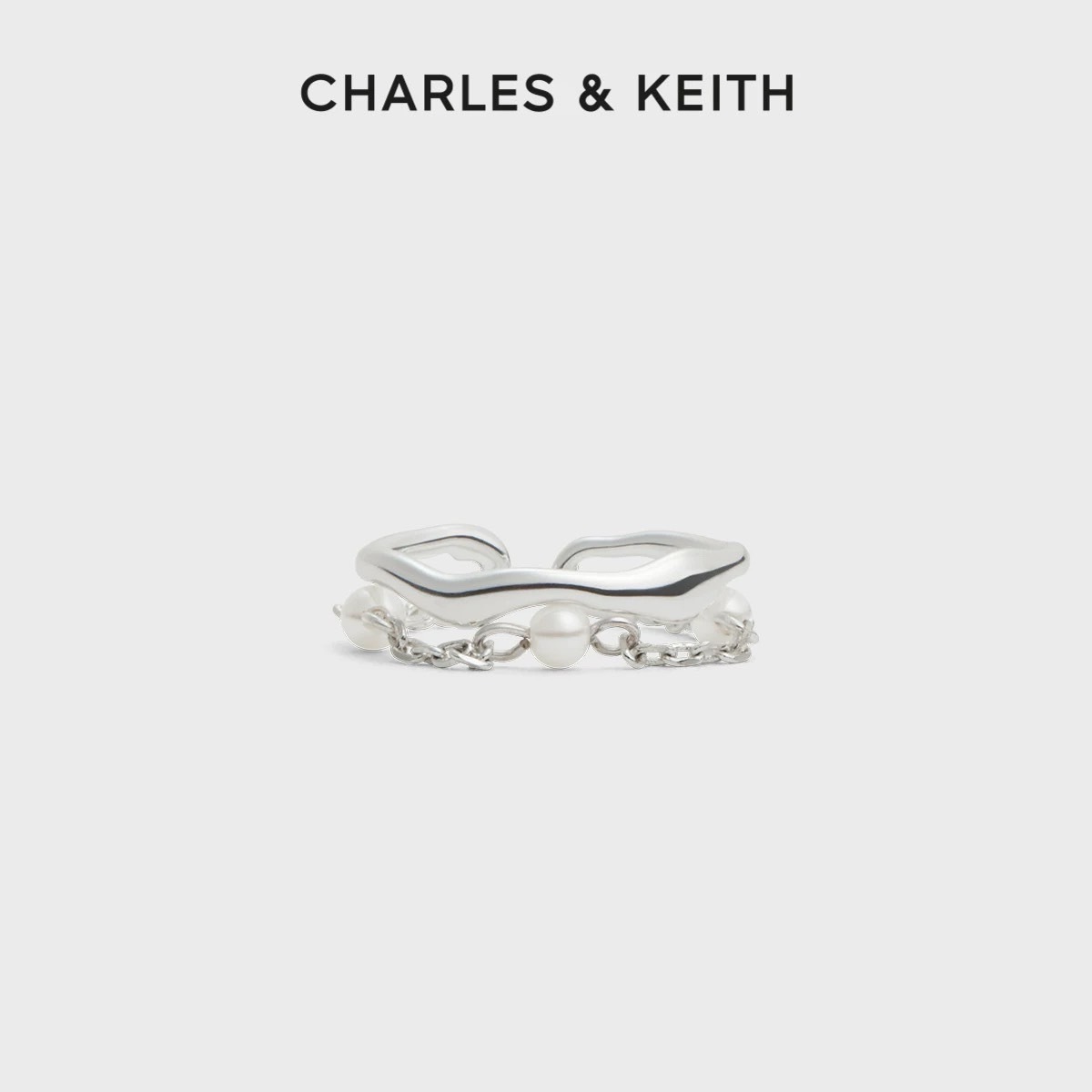 <台灣未發售>CHARLES ＆KEITH 小CK 秋季新品 月光謐語系列戒指💍