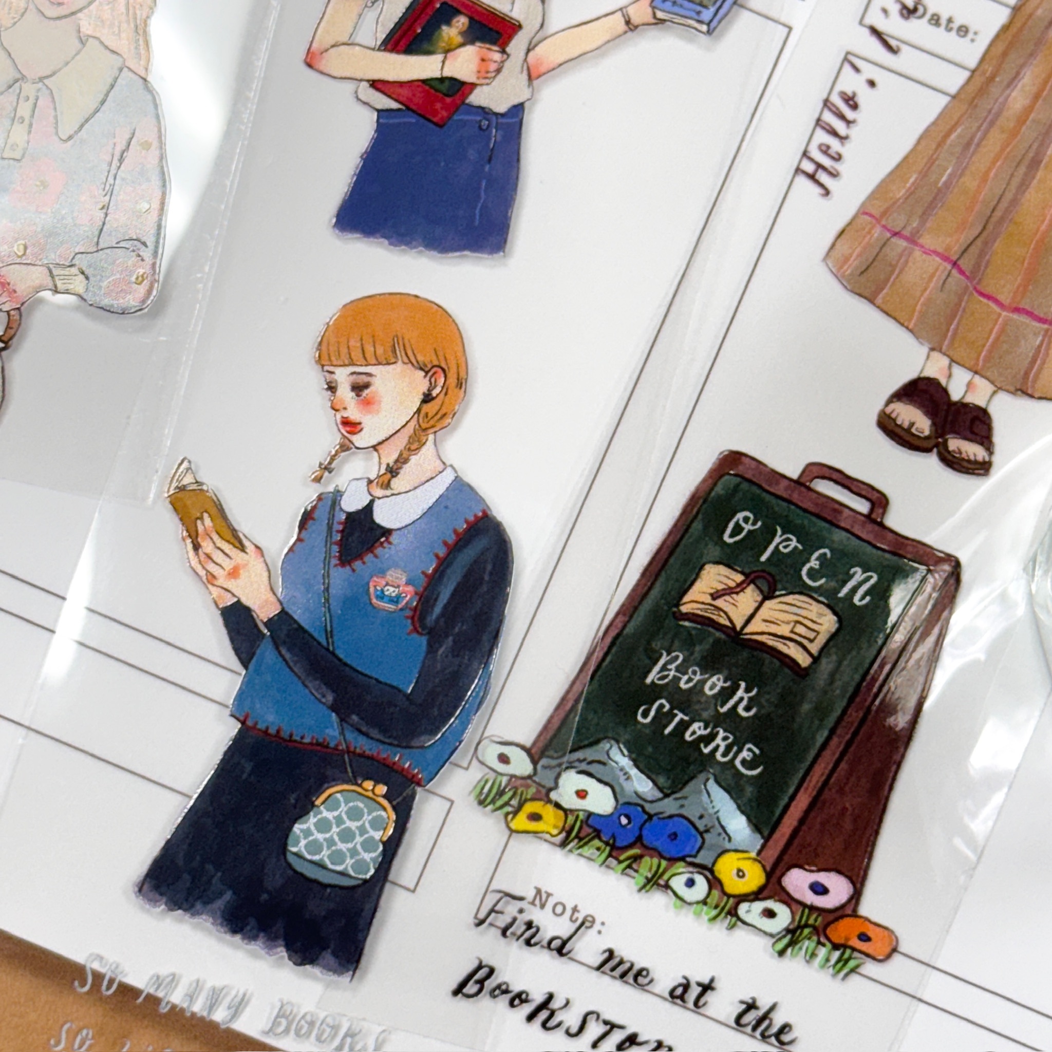 甜蜜生活｜書店女子 find me at the bookstore PET膠帶