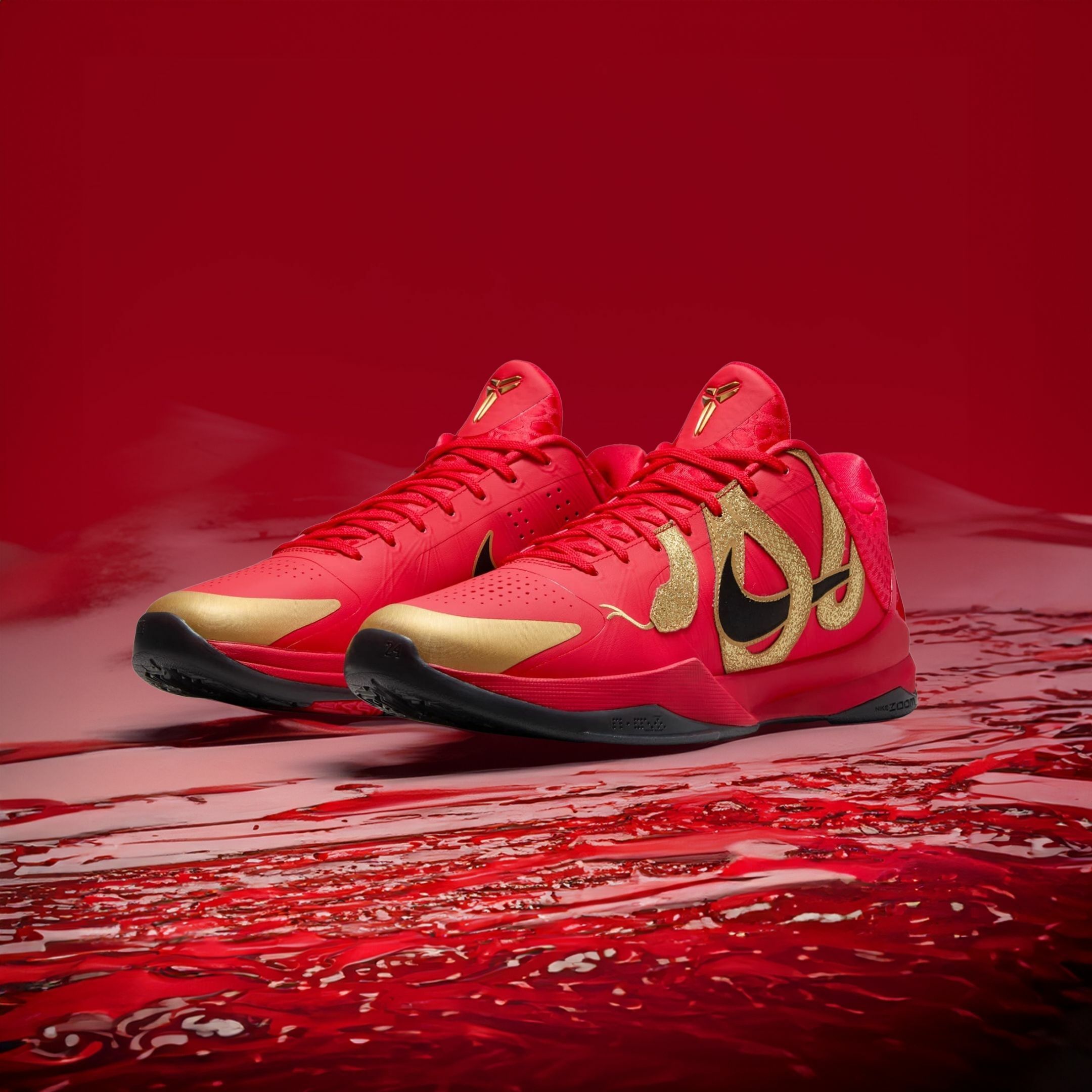 NICEDAY 代購 Nike Kobe 5 Protro 曼巴之年 黑曼巴 科比 蛇年 紅色 特殊版 男款 HF5182-600