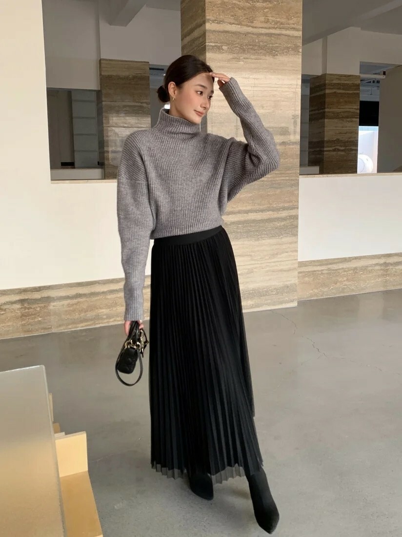 小仙女氣息鬆緊腰百摺裙長裙-F / 4色 (Elegant & Love)