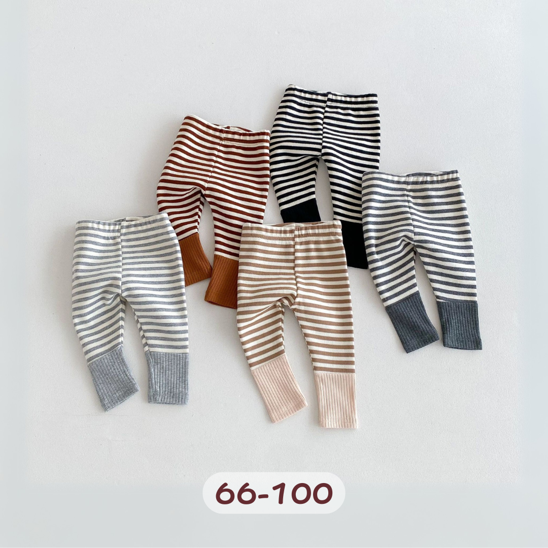 橫條紋貼身內搭褲