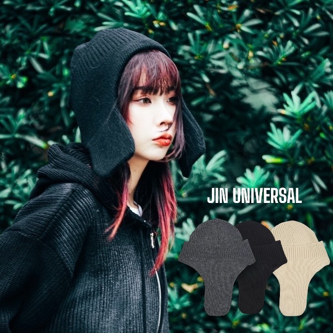 JIN UNIVERSAL🇰🇷針織兔耳飛行帽
