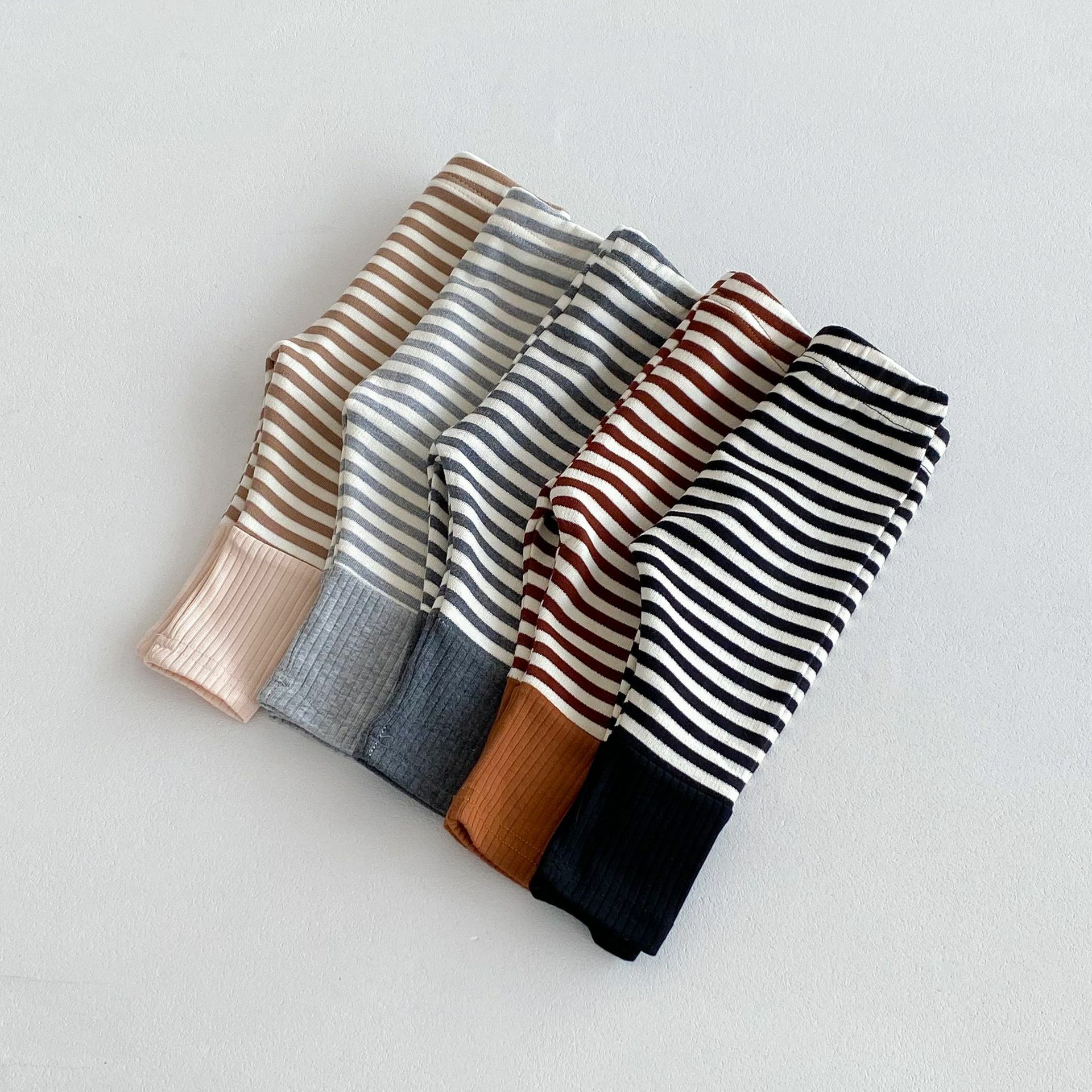 橫條紋貼身內搭褲