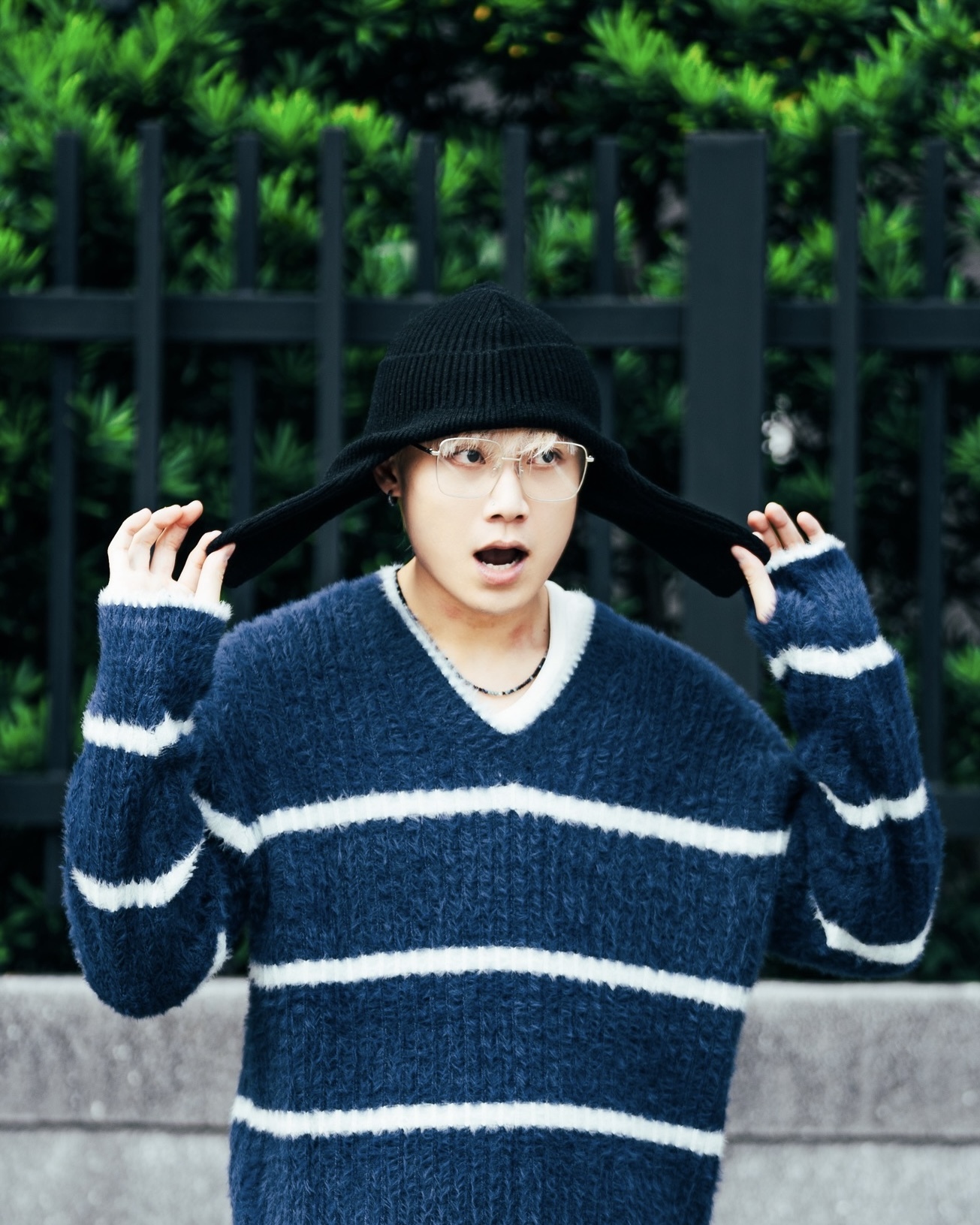 JIN UNIVERSAL🇰🇷針織兔耳飛行帽