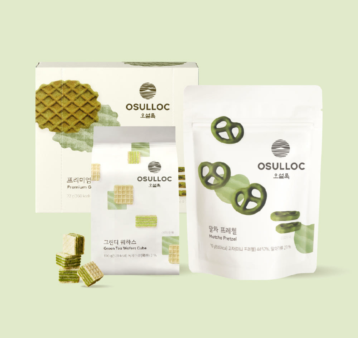 JEJU GREENTEA SNACKS SET