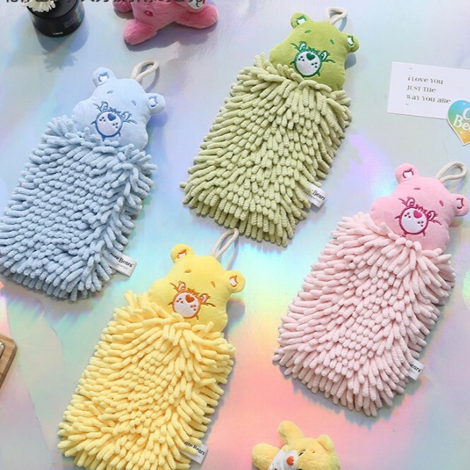 《5537》CareBears愛心小熊方形擦手巾