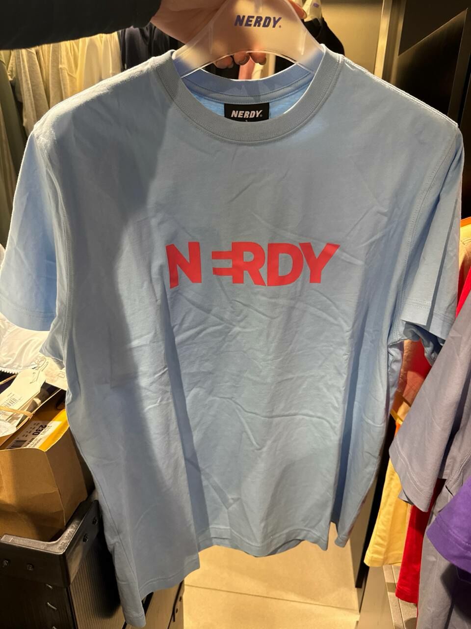 [K] NERDY BLENK BIG LOGO S/S T-SHIRT (24SS), SKY BLUE, PNEU24ST031404 (KN440)