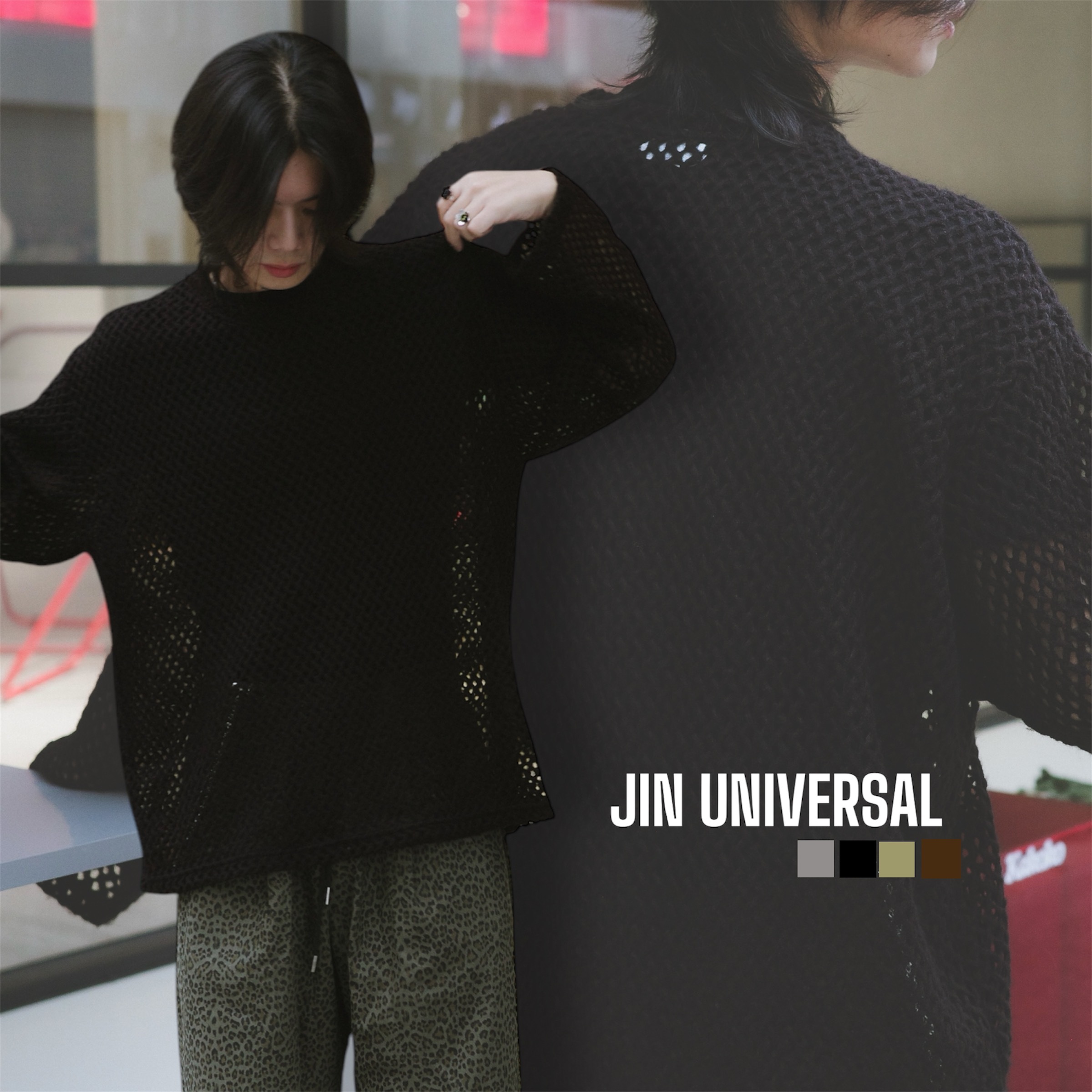 JIN UNIVERSAL🇰🇷孔洞針織長袖毛衣
